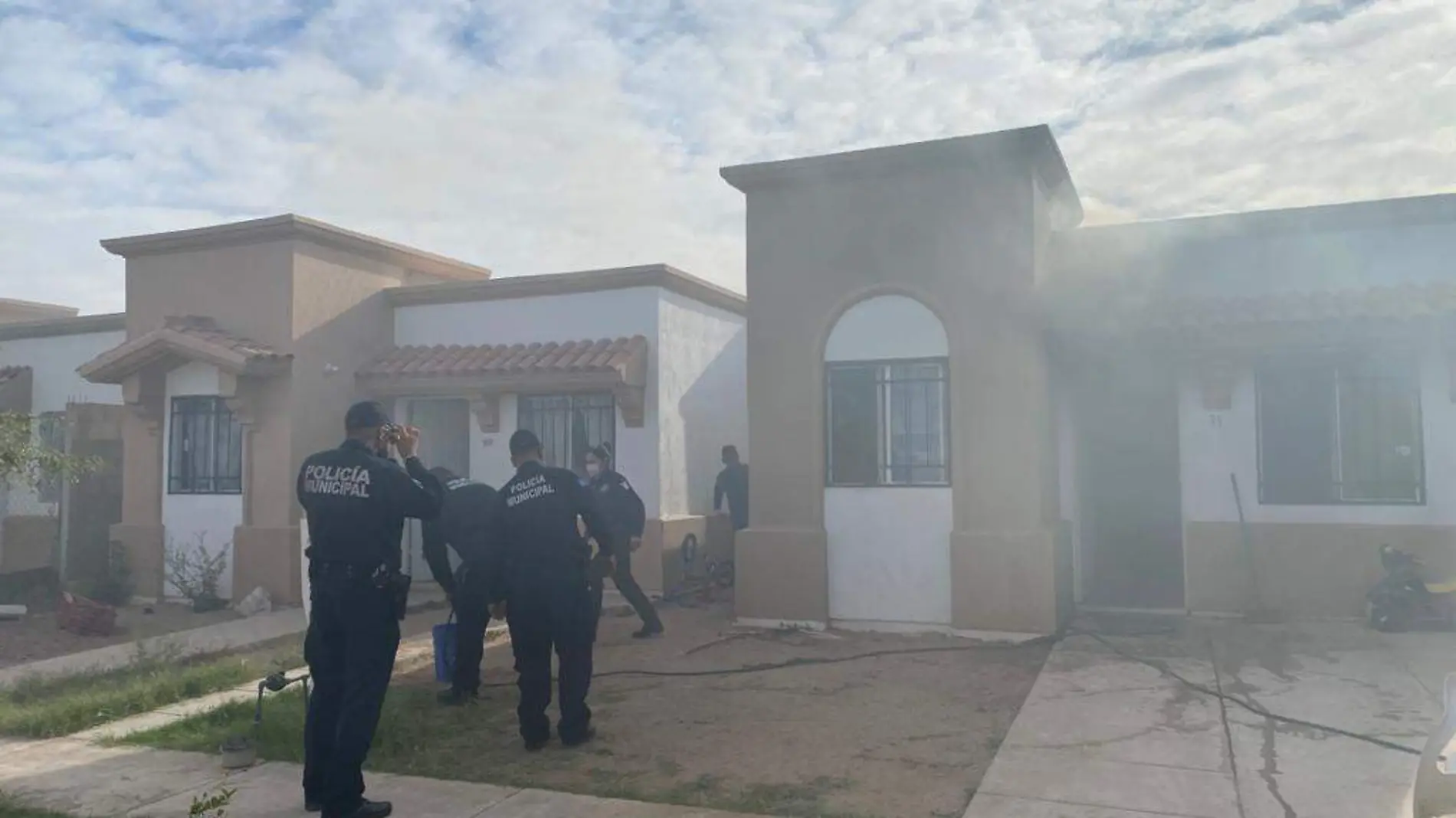 Incendio en la colonia San Angel 